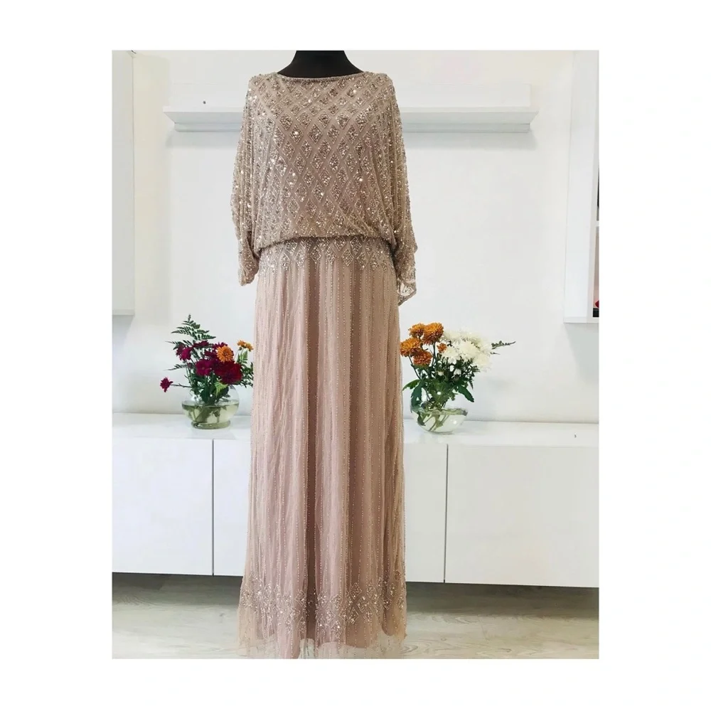 NWT BHLDN Bathilda Beaded Gown Maxi Dress - Picture 4 of 13